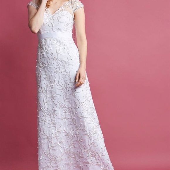 NEW Modcloth Romantic Revelries Ivory Maxi Dress - Picture 3 of 11